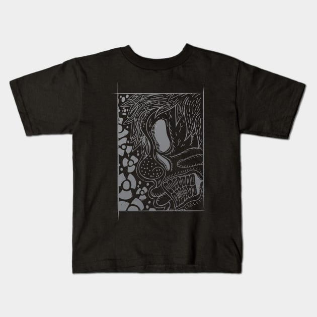 Cross Section Xray Kids T-Shirt by BrokenGrin